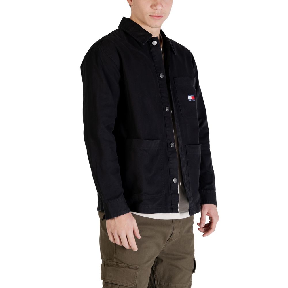 Black Recycled Cotton Jacket