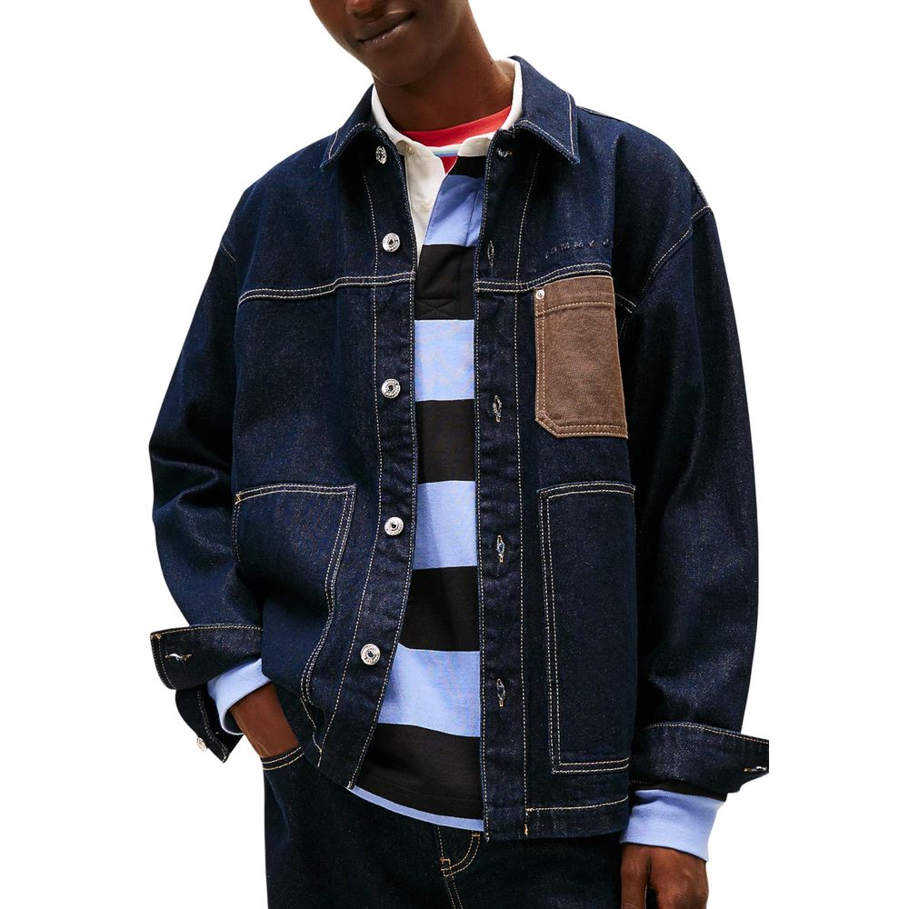 Blue Recycled Cotton Denim Jacket