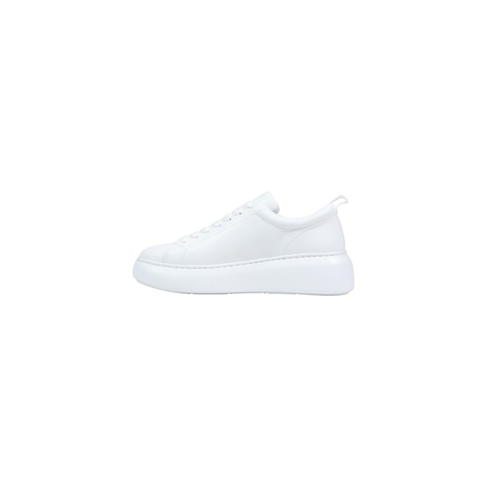 White Leather Chunky Sneakers