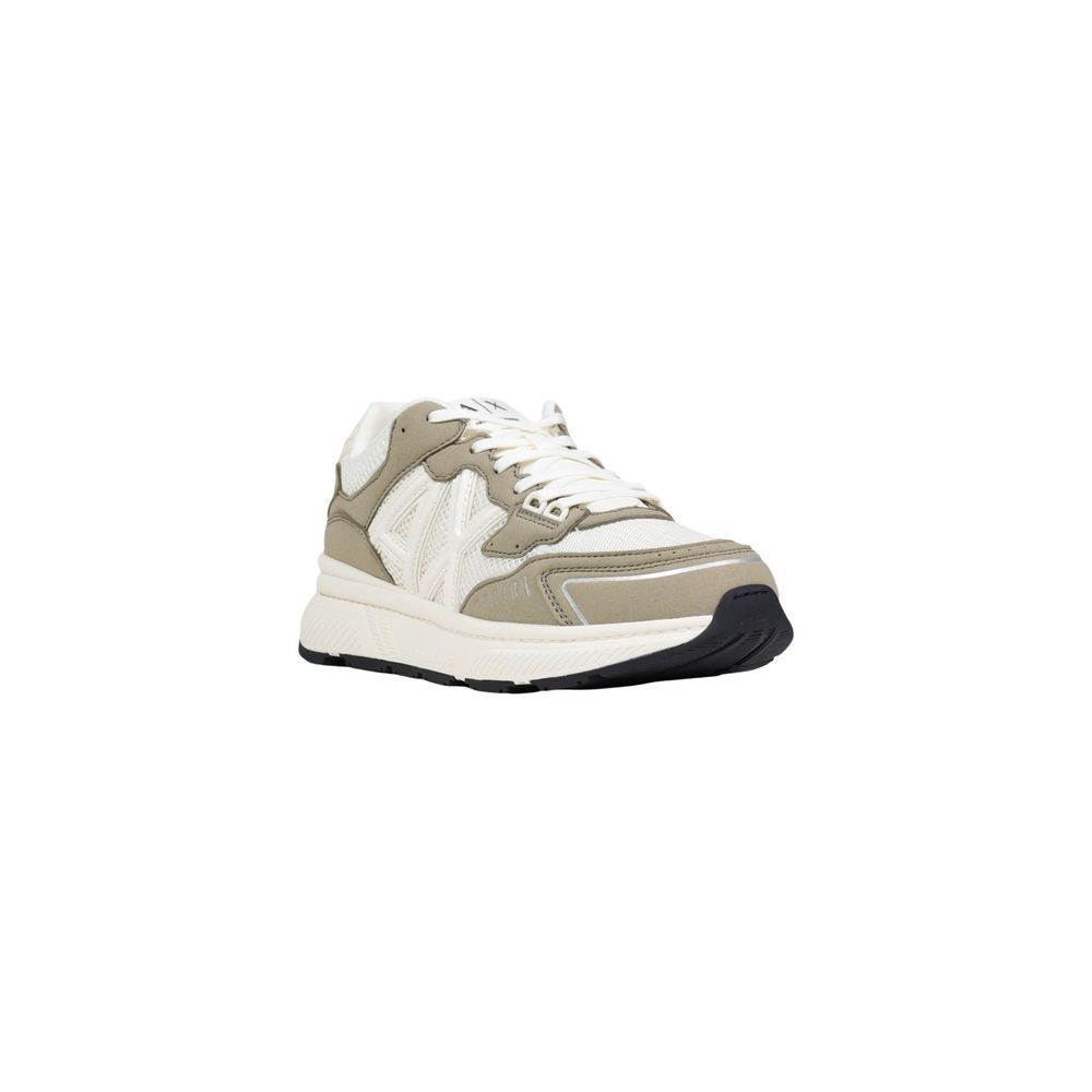 Green Polyester Athletic Sneakers