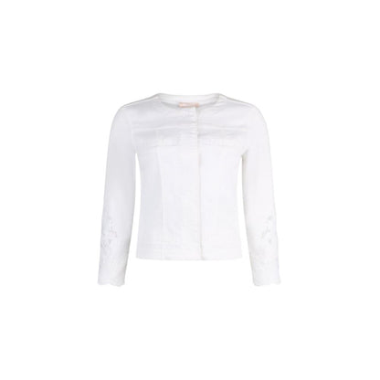 White Cotton Denim Jacket