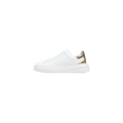 White Leather Low Top Sneakers