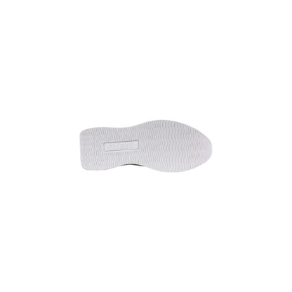 White Polyethylene Platform Sneakers