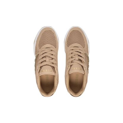Beige Polyethylene Chunky Sneakers