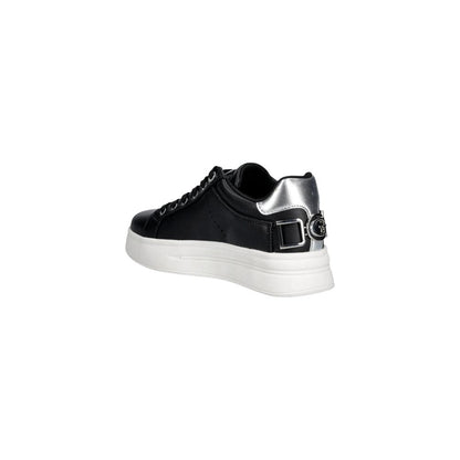 Black Polyethylene Platform Sneakers