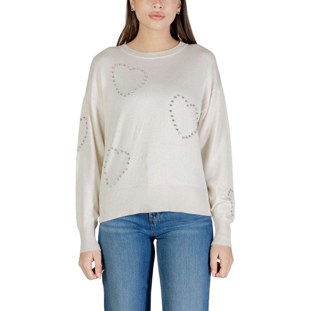 Cream Viscose Sweatshirt