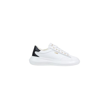 Black And White Polyethylene Low Top Sneakers
