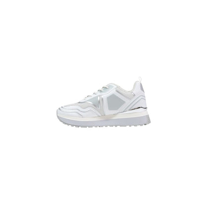 White Artificial Leather Chunky Sneakers