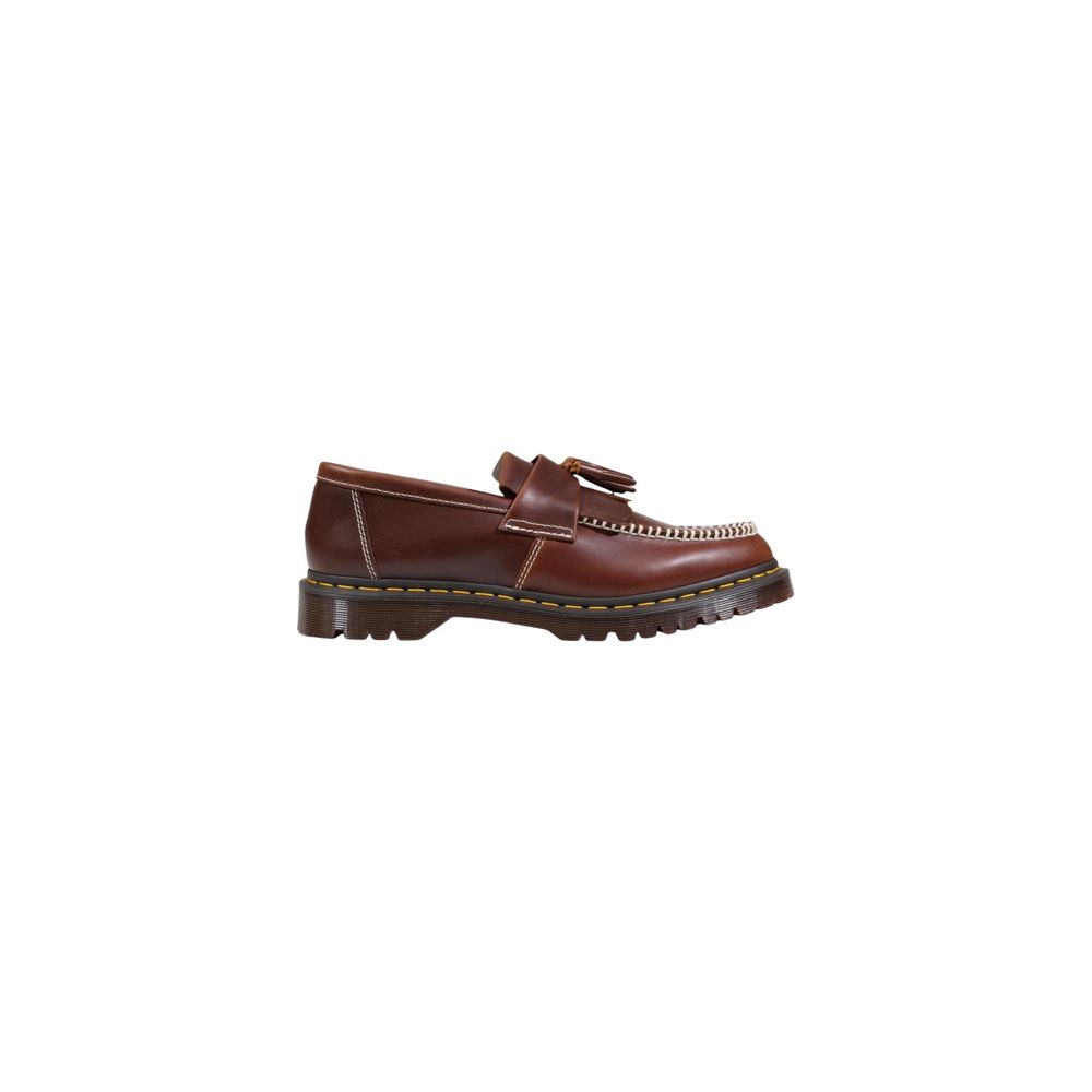 Brown Leather Slip-On Loafers