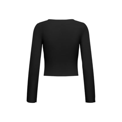 Black Viscose Sweatshirt