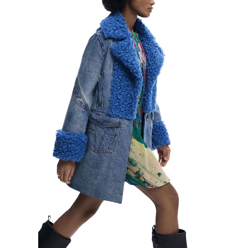 Blue Cotton Coat