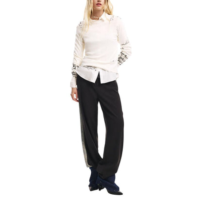 Black Polyester Pants