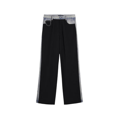 Black Polyester Pants