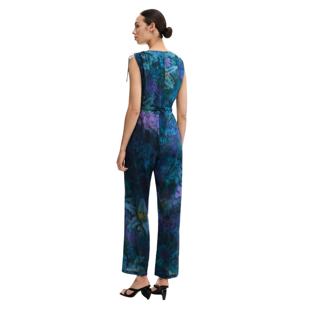 Blue Viscose Jumpsuit