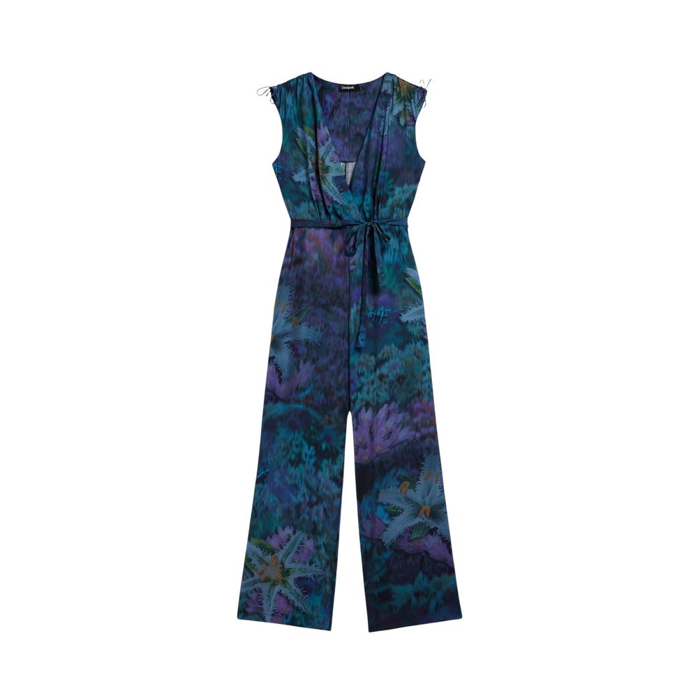 Blue Viscose Jumpsuit