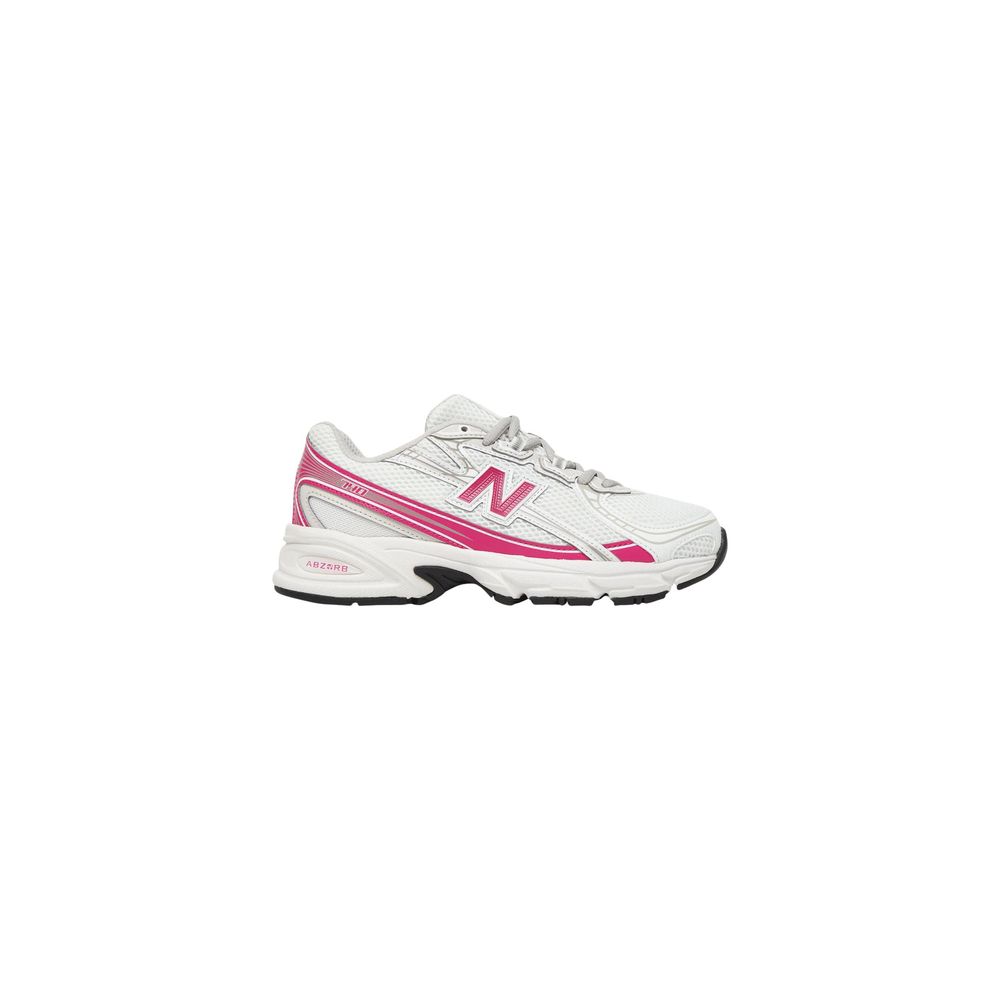 White Synthetic Athletic Sneakers
