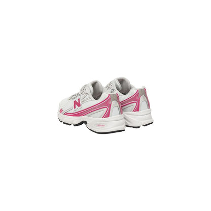 White Synthetic Athletic Sneakers