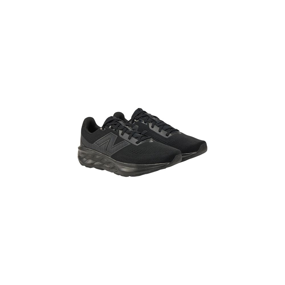 Black Synthetic Athletic Sneakers