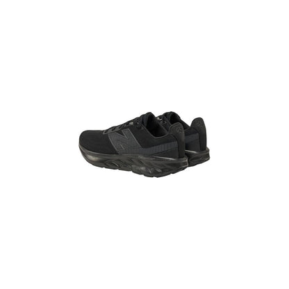 Black Synthetic Athletic Sneakers