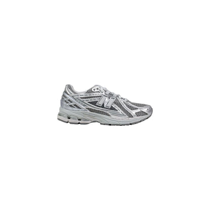 Silver Synthetic Athletic Sneakers