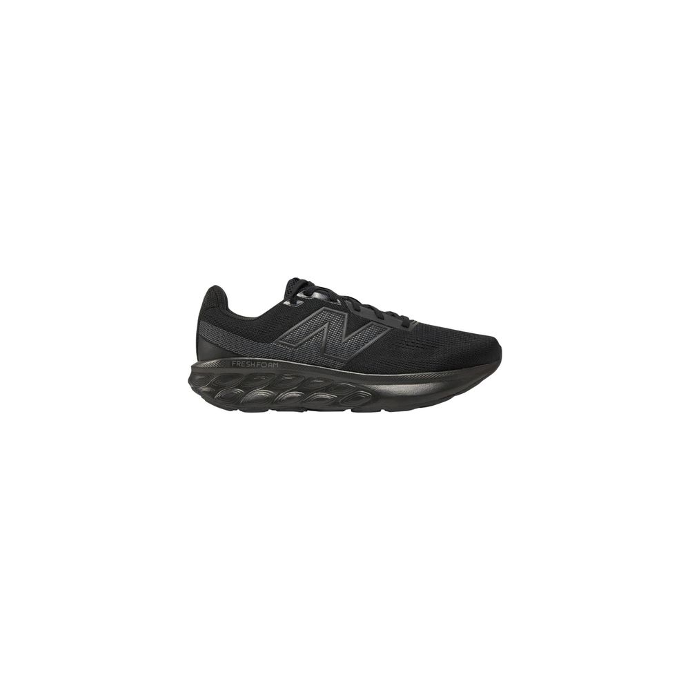 Black Synthetic Athletic Sneakers