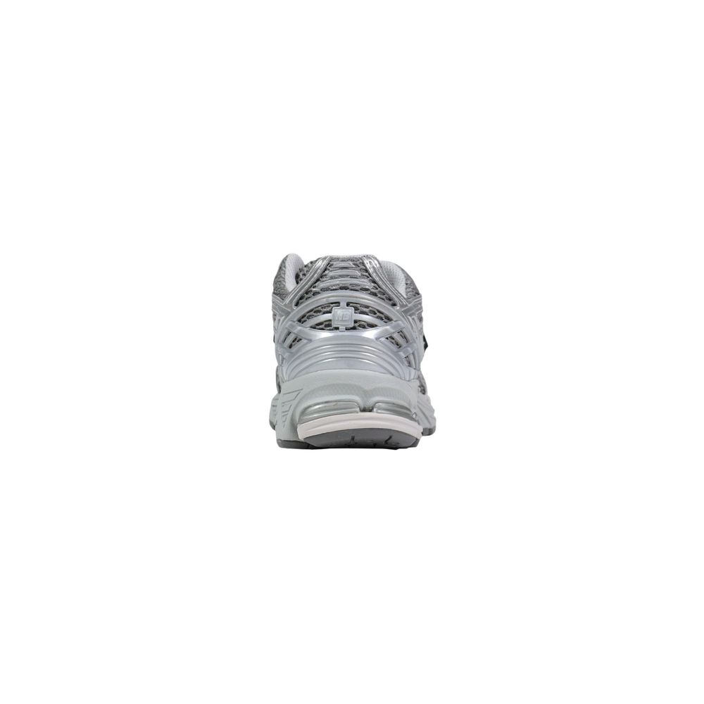 Silver Synthetic Athletic Sneakers