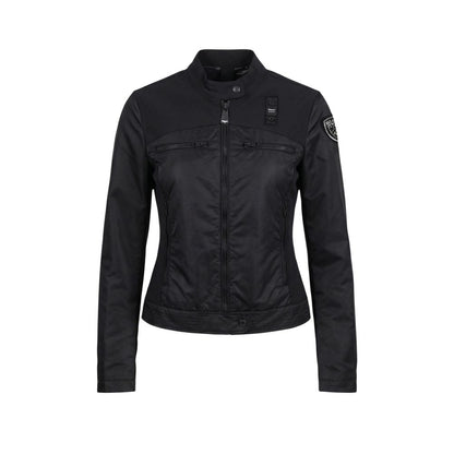 Black Polyamide Biker Jacket