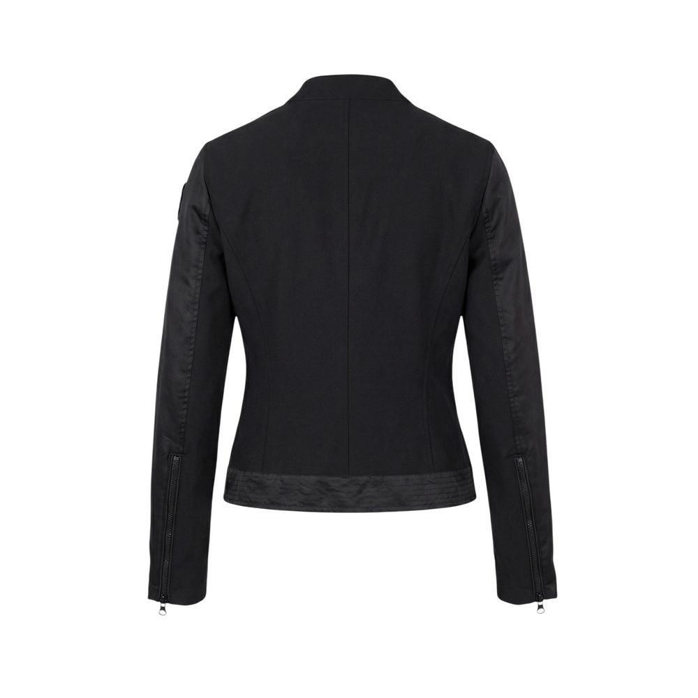 Black Polyamide Biker Jacket