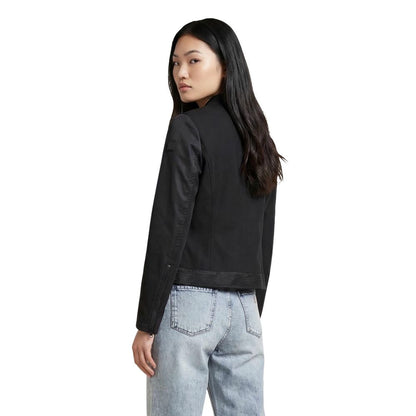 Black Polyamide Biker Jacket