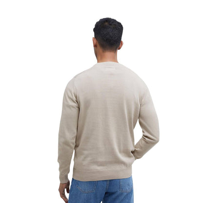 Beige Cotton Sweatshirt