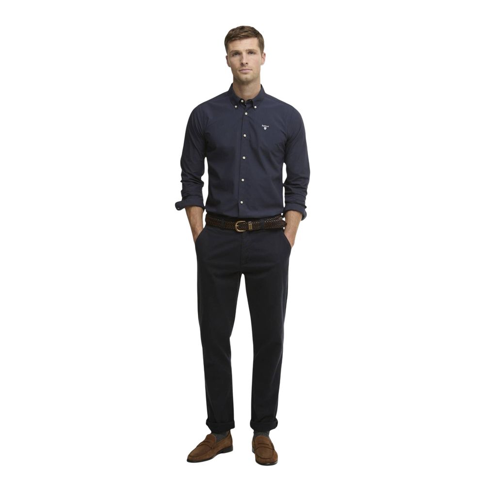 Blue Cotton Dress Shirt