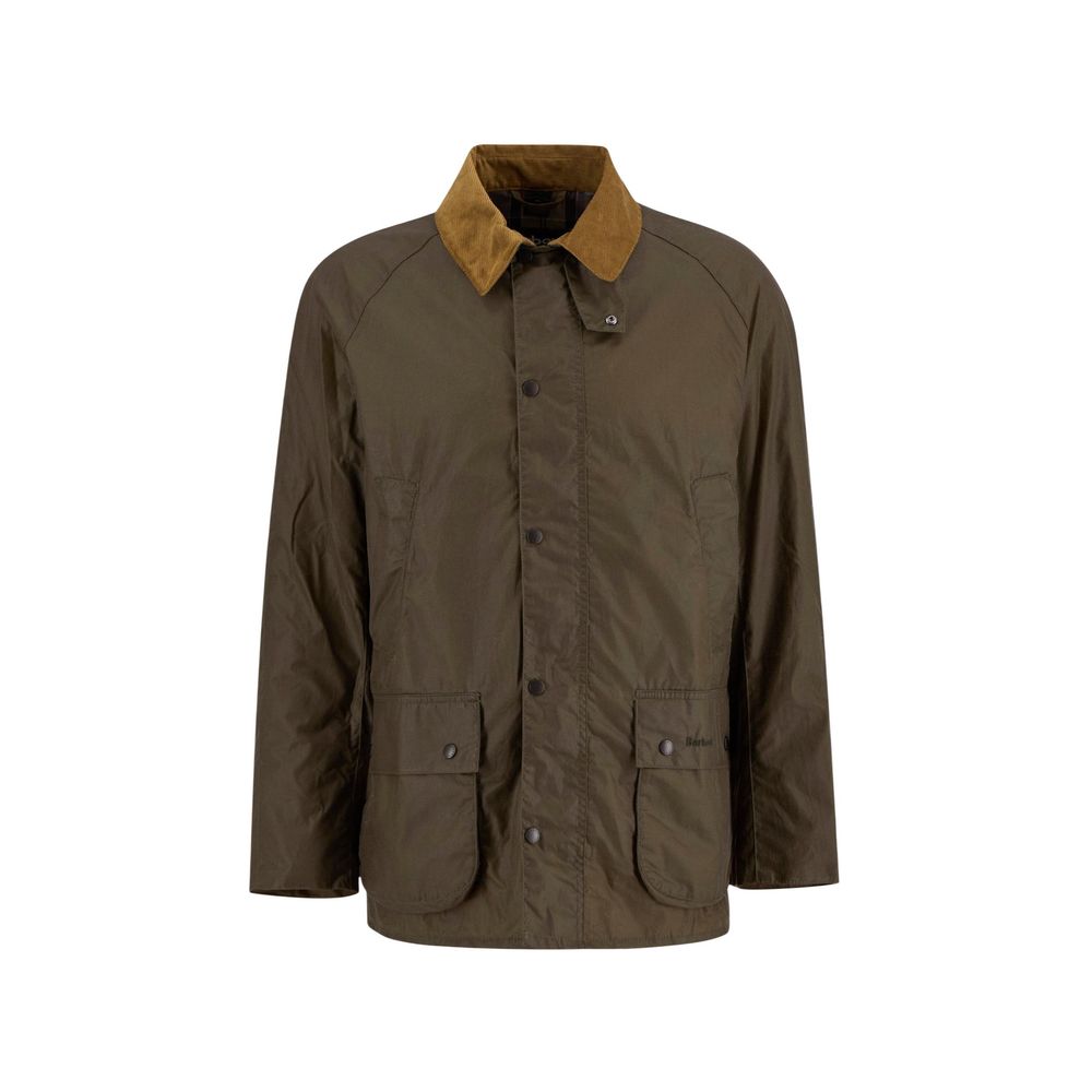 Green Cotton Full-Length Jacket