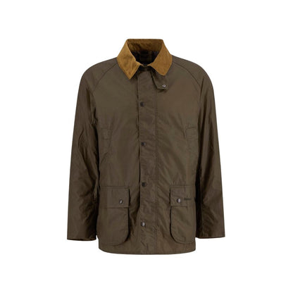 Green Cotton Full-Length Jacket