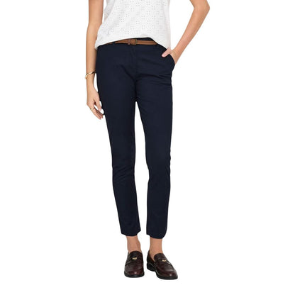 Blue Cotton Chino Pants