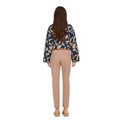 Beige Cotton Chino Pants