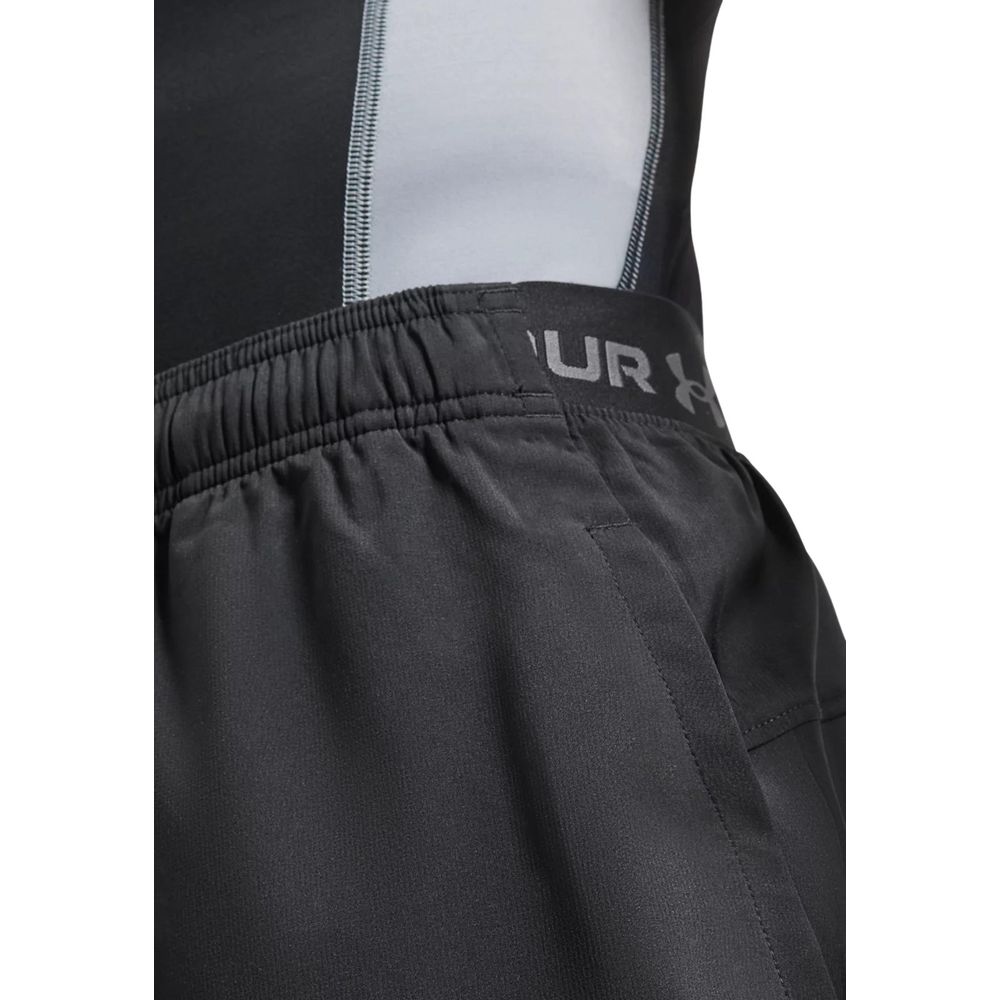 Black And White Polyester Bermuda Shorts
