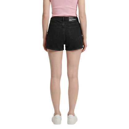 Black Denim Shorts