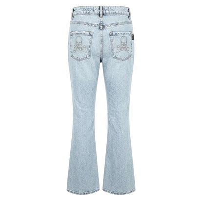 Blue Cotton Women's Jeans