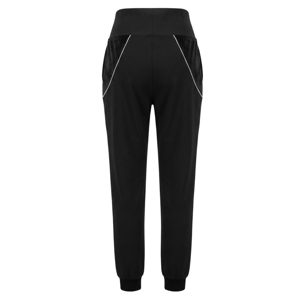 Black Cotton Women's Sweatpant