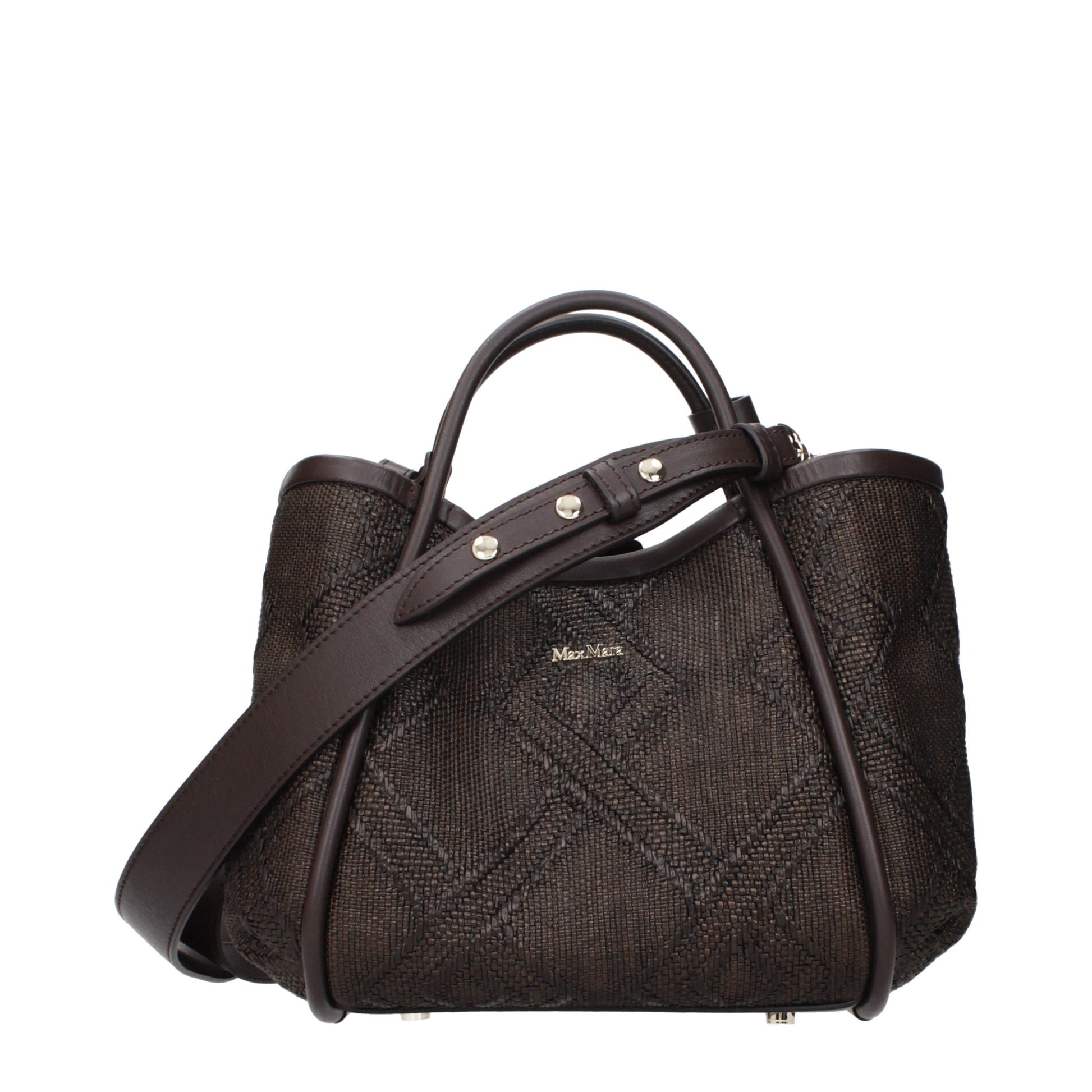 Brown Raffia Handbag