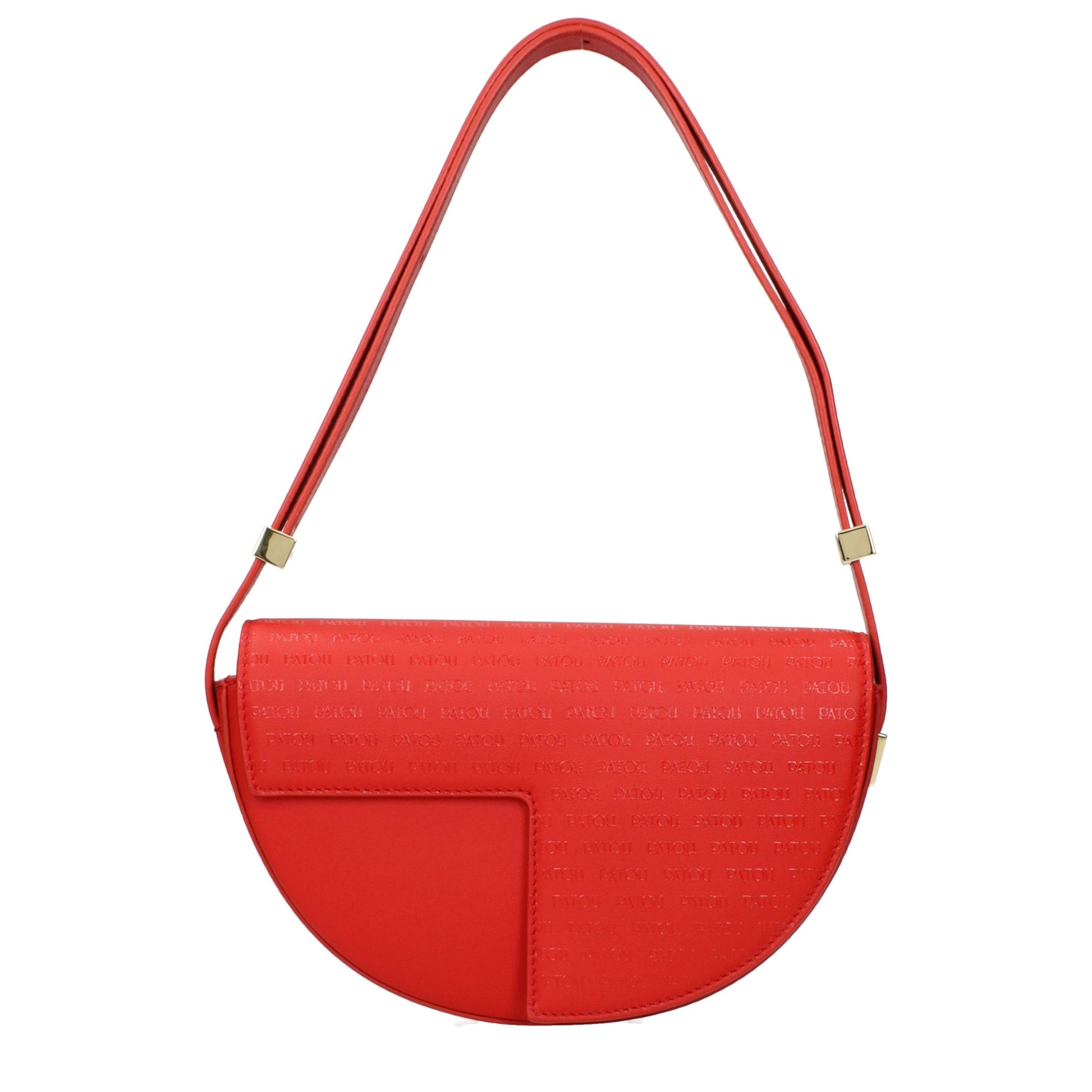 Red Leather Shoulder Bag