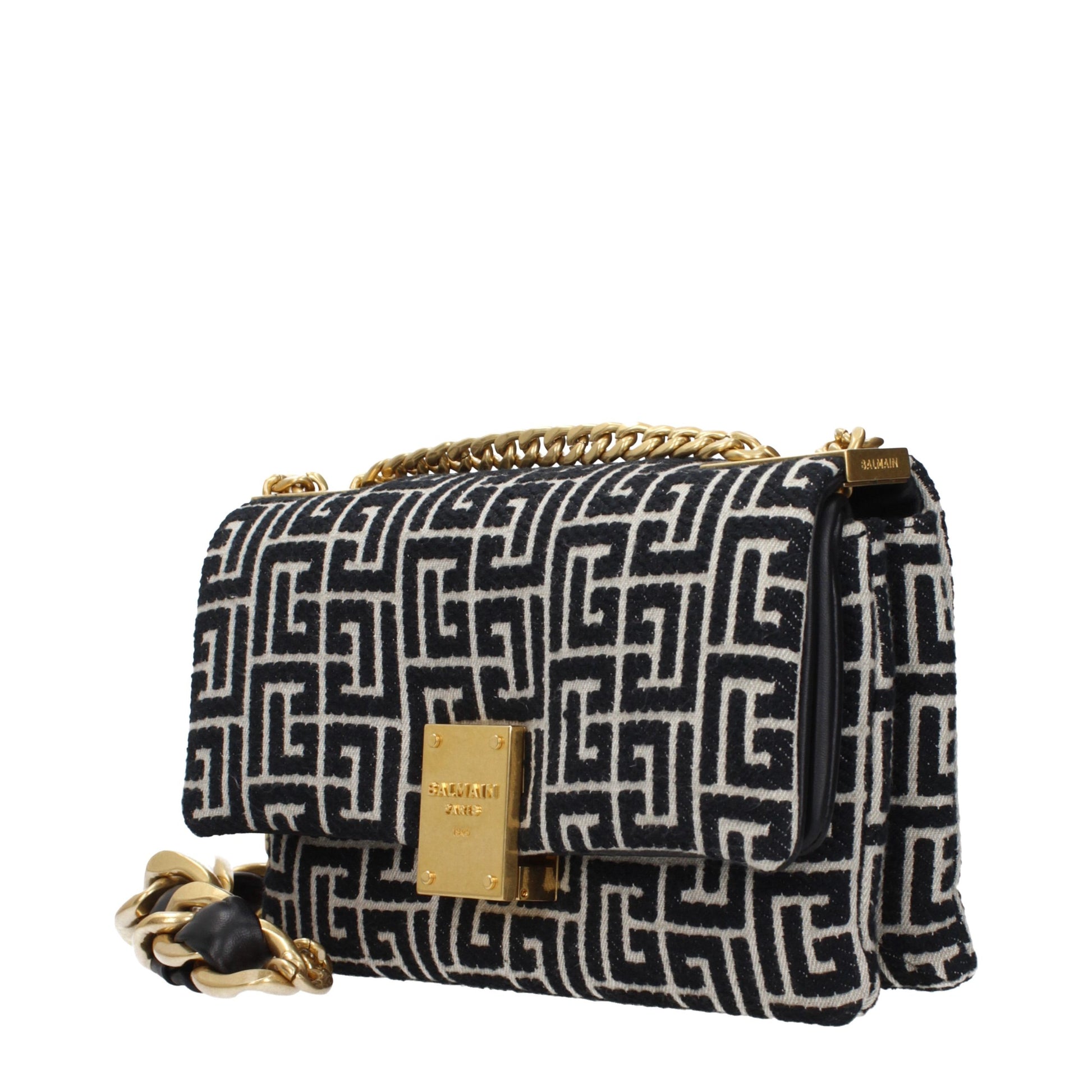 Black Fabric Crossbody Bag