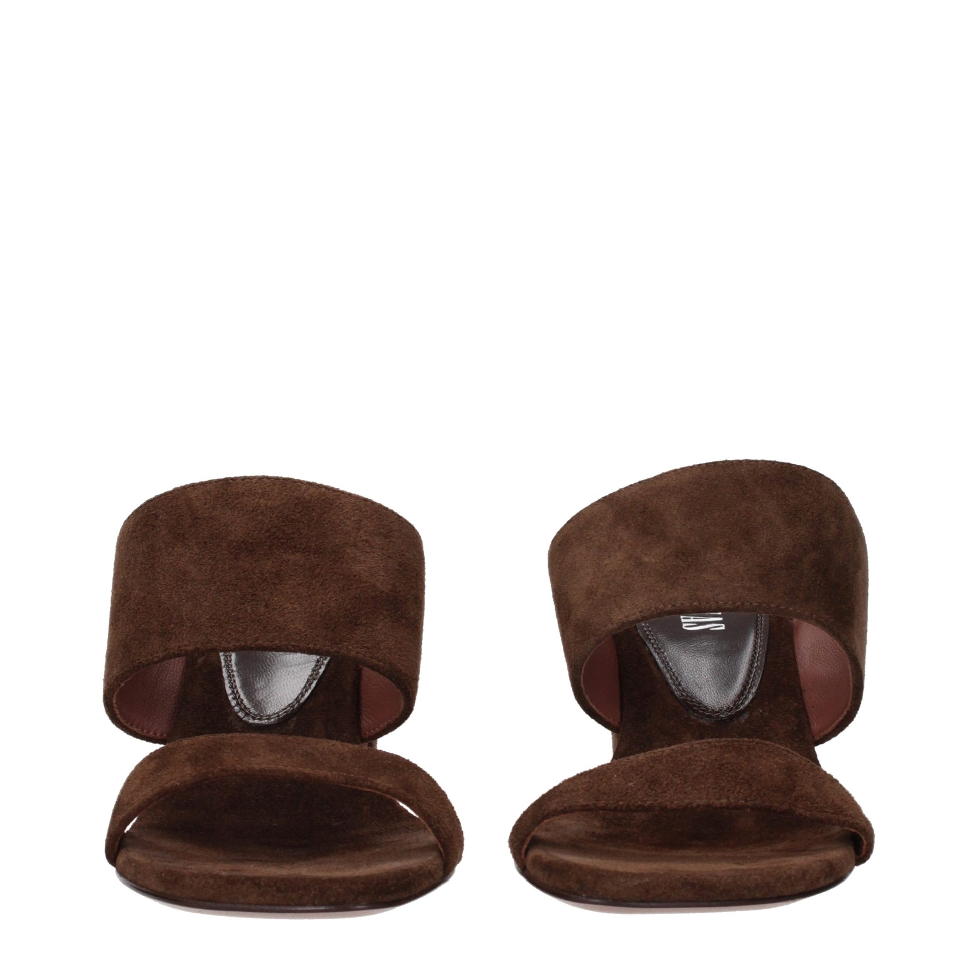 Brown Leather Platform Sandals
