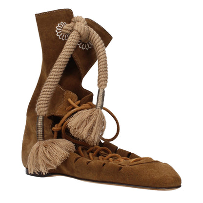 Brown Leather Ankle Boots