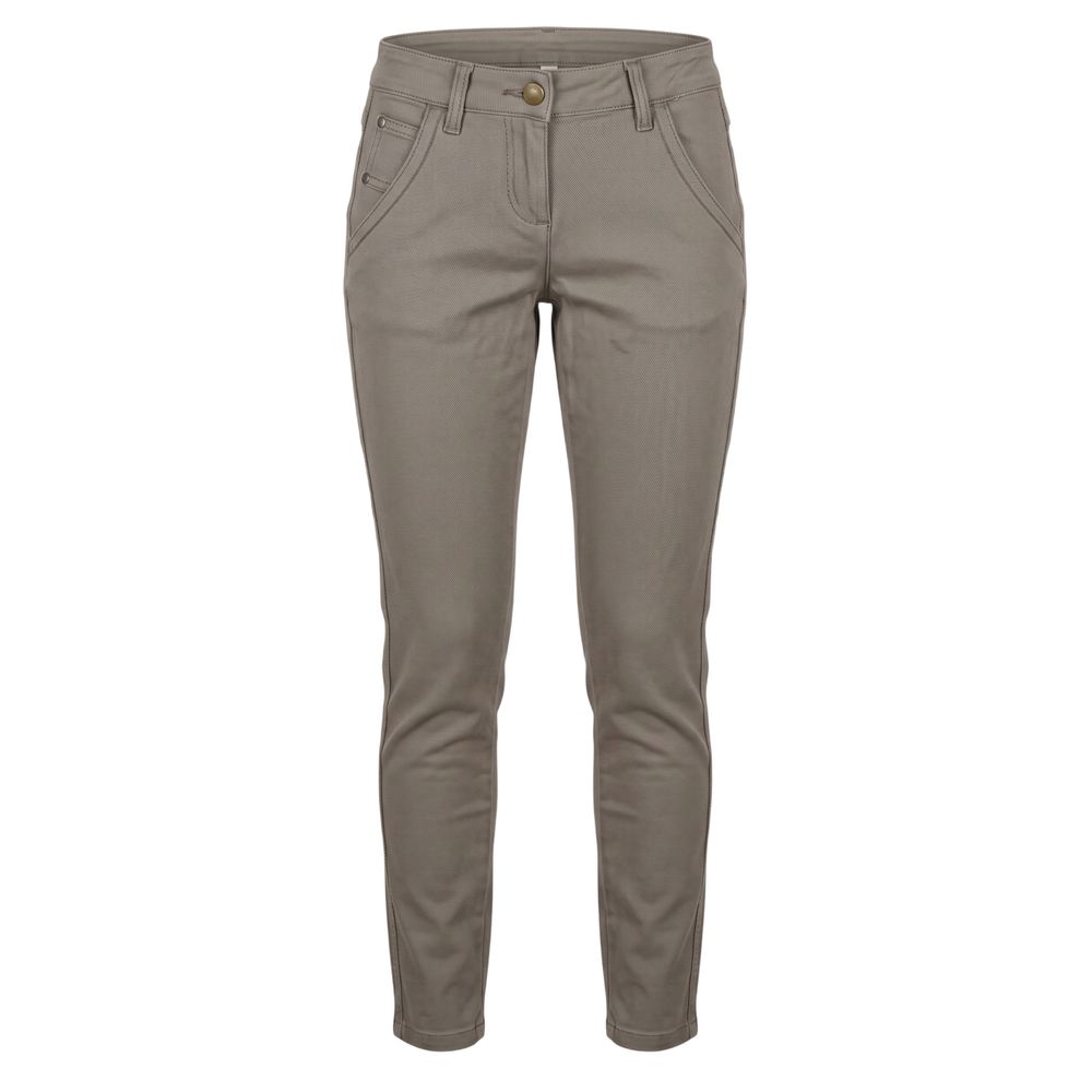Grey Cotton Womens Pant