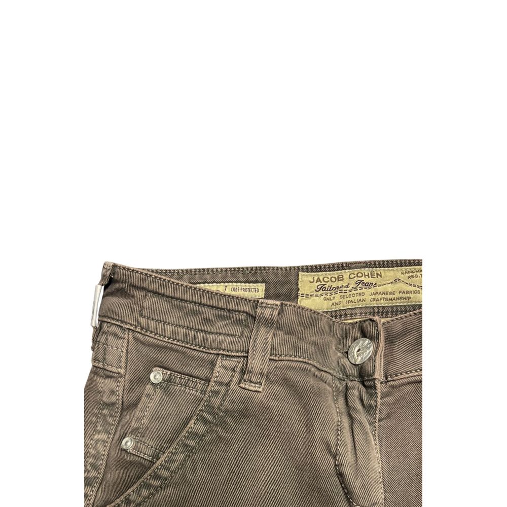 Brown Cotton Women Pants