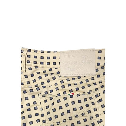 Beige Cotton Women Pants