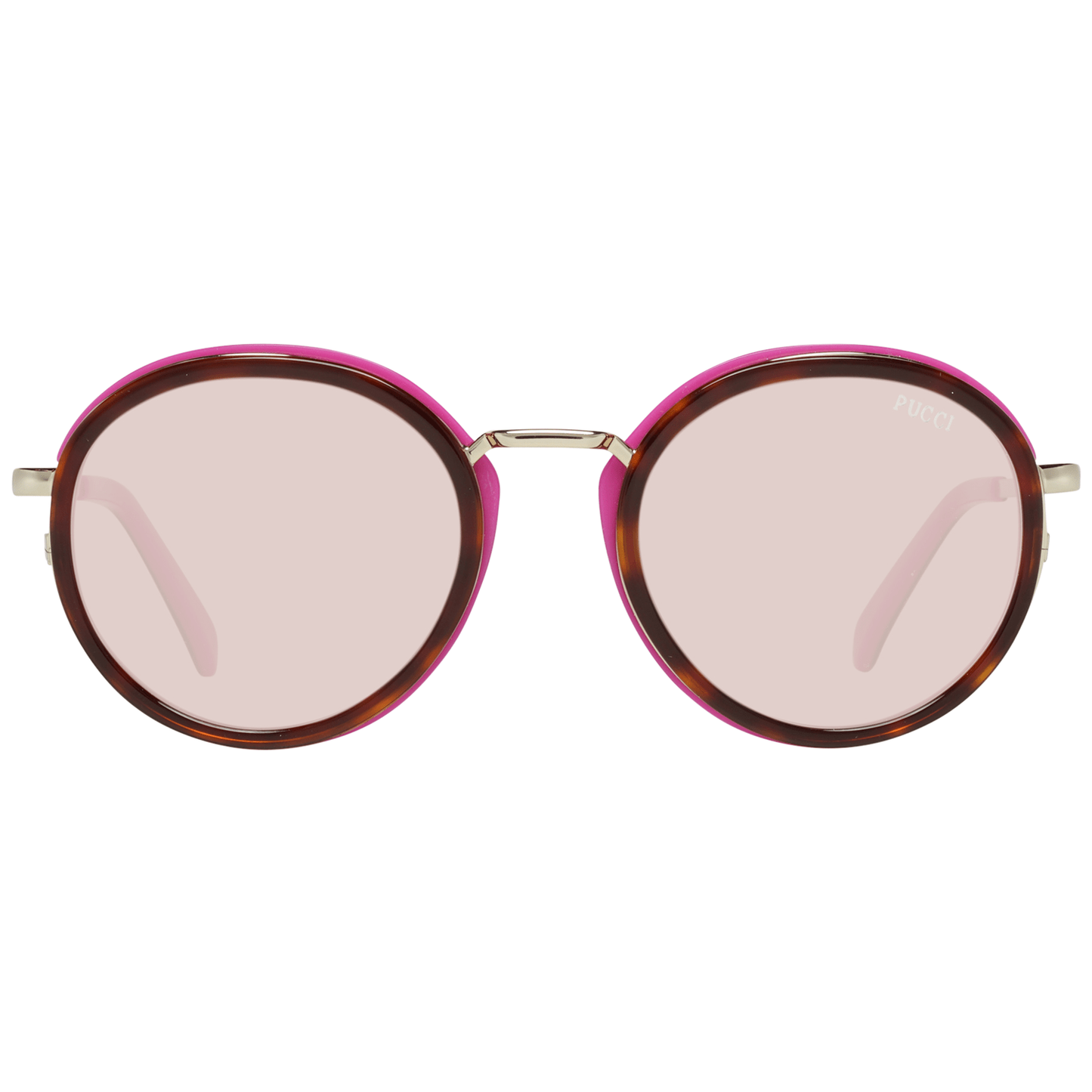 Brown Metal & Plastic Sunglasses