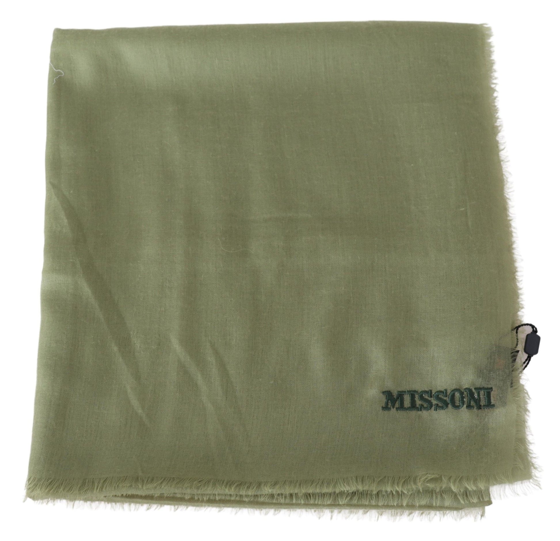 Green Cashmere Unisex Neck Wrap Scarf