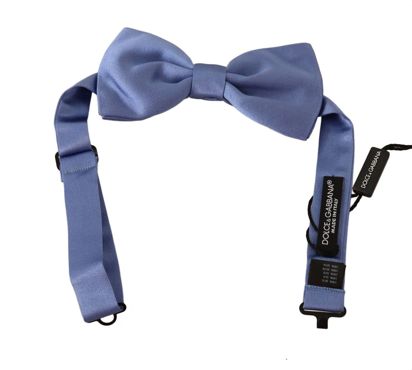 Purple 100% Silk Adjustable Neck Papillon Bow Tie